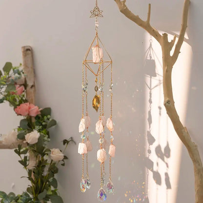 Room Decor Artificial Crystal Light Catcher, Hanging Wind Chime, Window Light Catchers, Creative Light Catcher for Outdoor & Indoor Decoration, Durable Hanging Decor