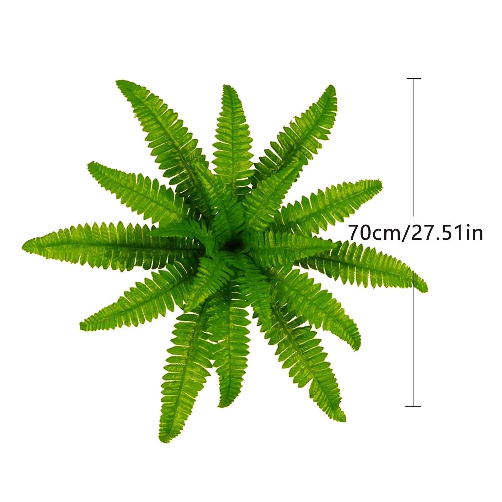 Faux Ferns Leaves Home Room Decor Hanging Artificial Plant Plastic Leaf Grass Outdoor Wedding Party Wall Balcony Decoration