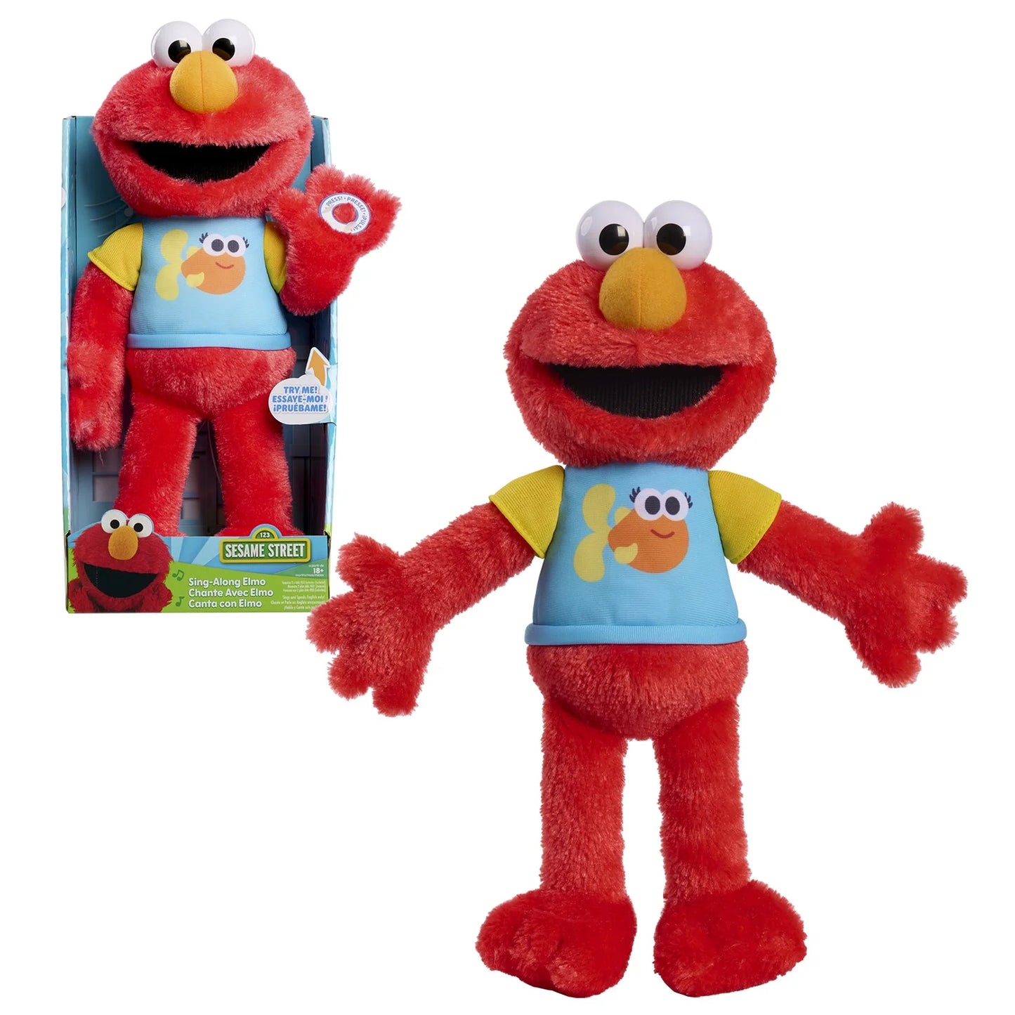 Sing-Along Plush Elmo Baby and Toddler Toys