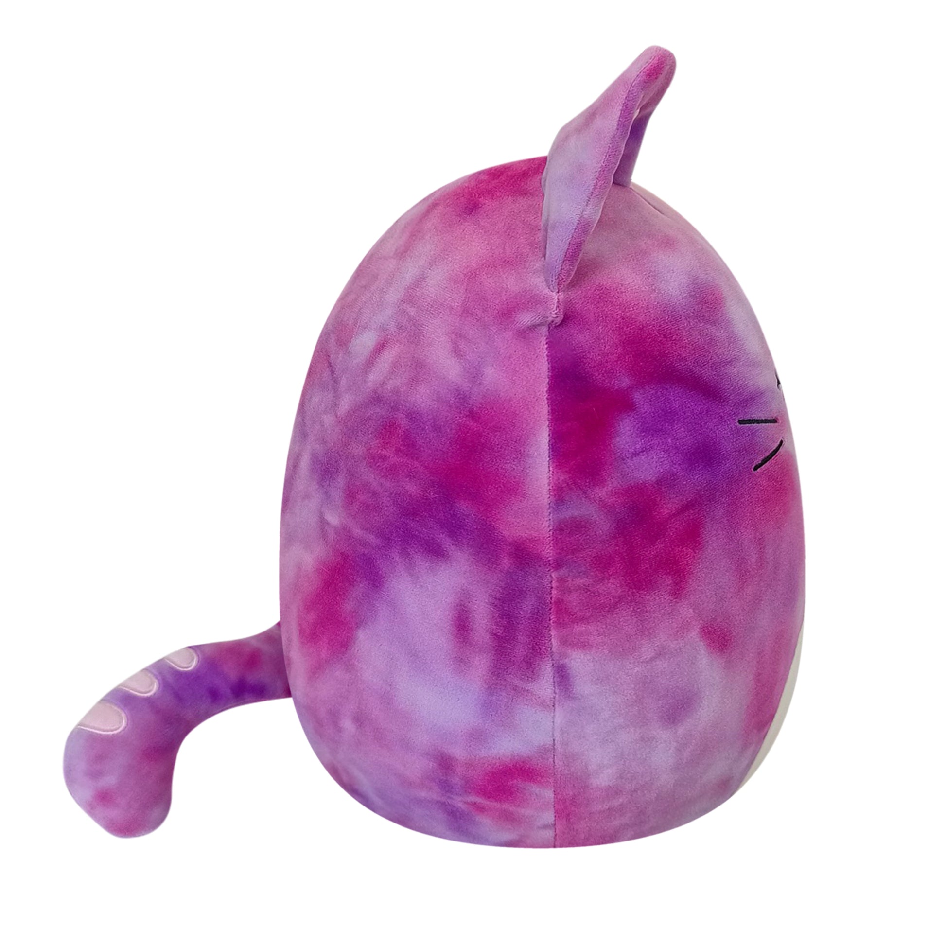 14" Tie-Dye Pink Cat - Caeli, the Stuffed Animal Plush Toy