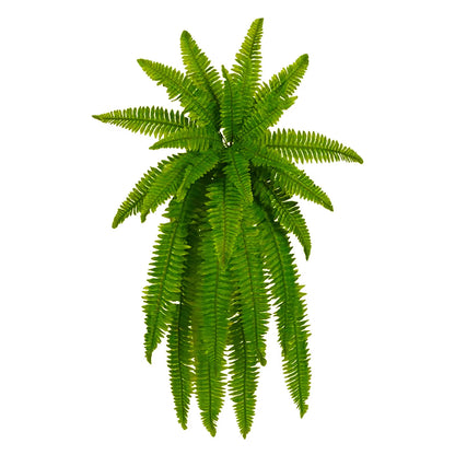 Faux Ferns Leaves Home Room Decor Hanging Artificial Plant Plastic Leaf Grass Outdoor Wedding Party Wall Balcony Decoration