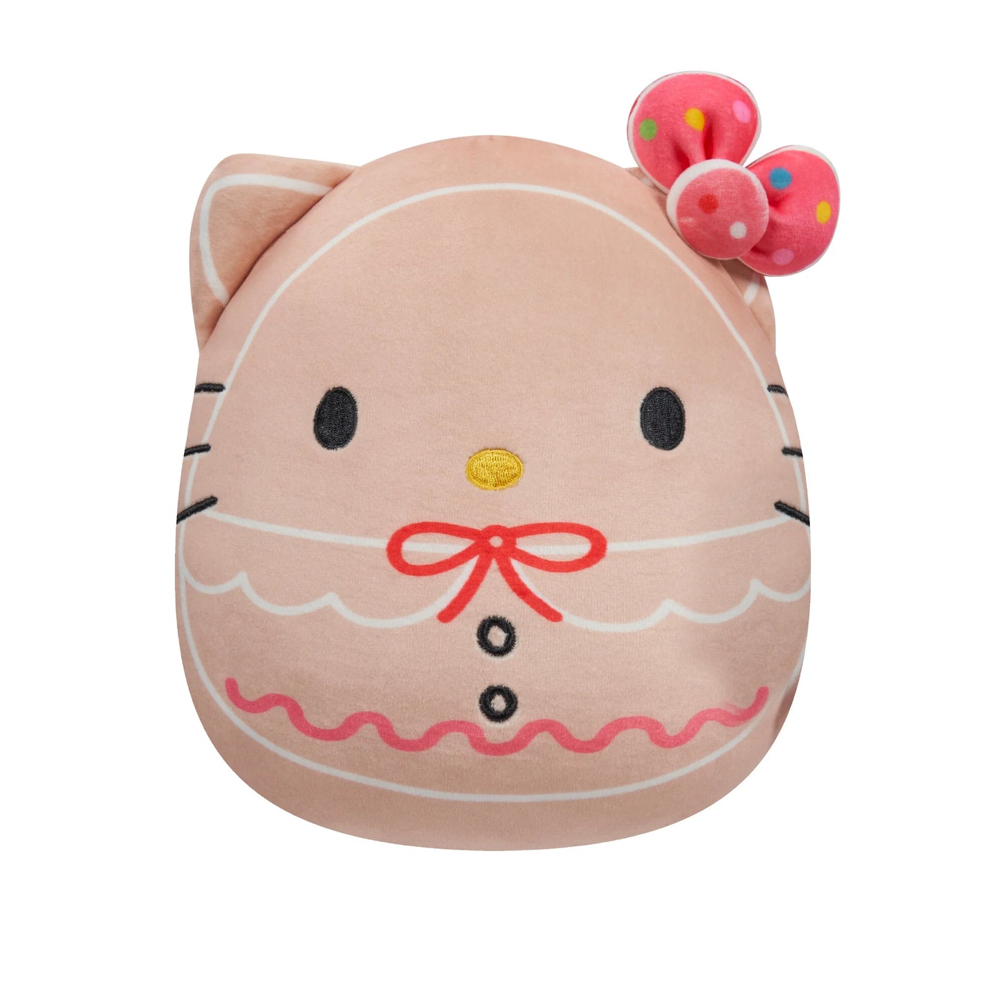 Sanrio 8-Inch Hello Kitty Pink Gingerbread Plush Child'S Ultra Soft Plush