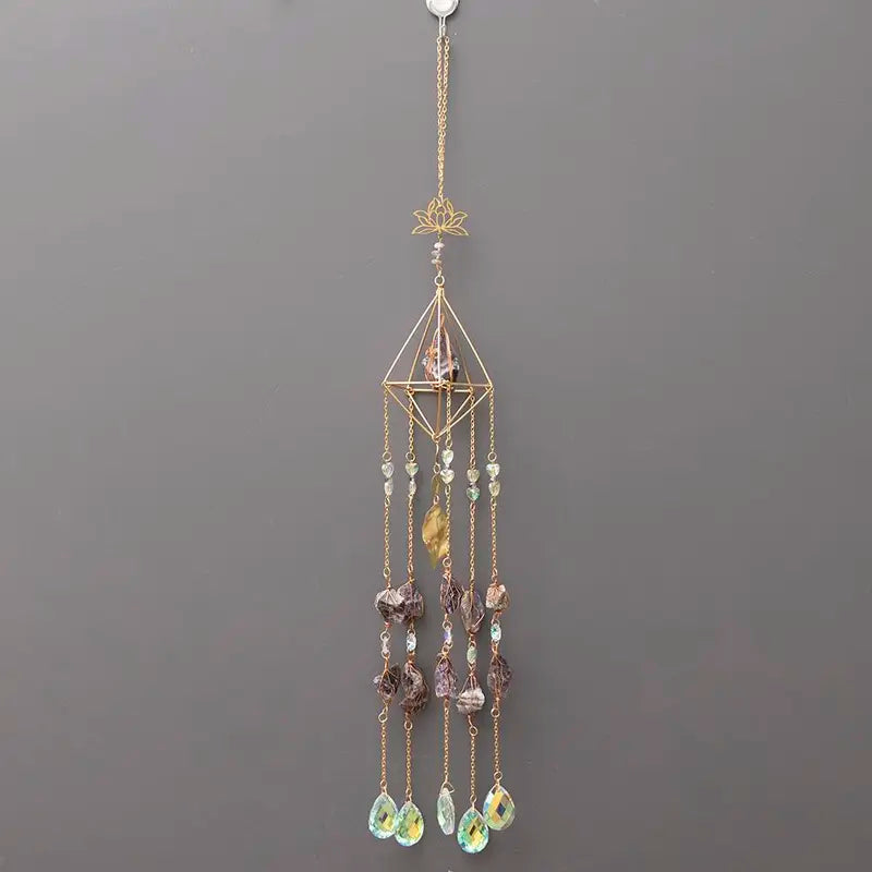 Room Decor Artificial Crystal Light Catcher, Hanging Wind Chime, Window Light Catchers, Creative Light Catcher for Outdoor & Indoor Decoration, Durable Hanging Decor