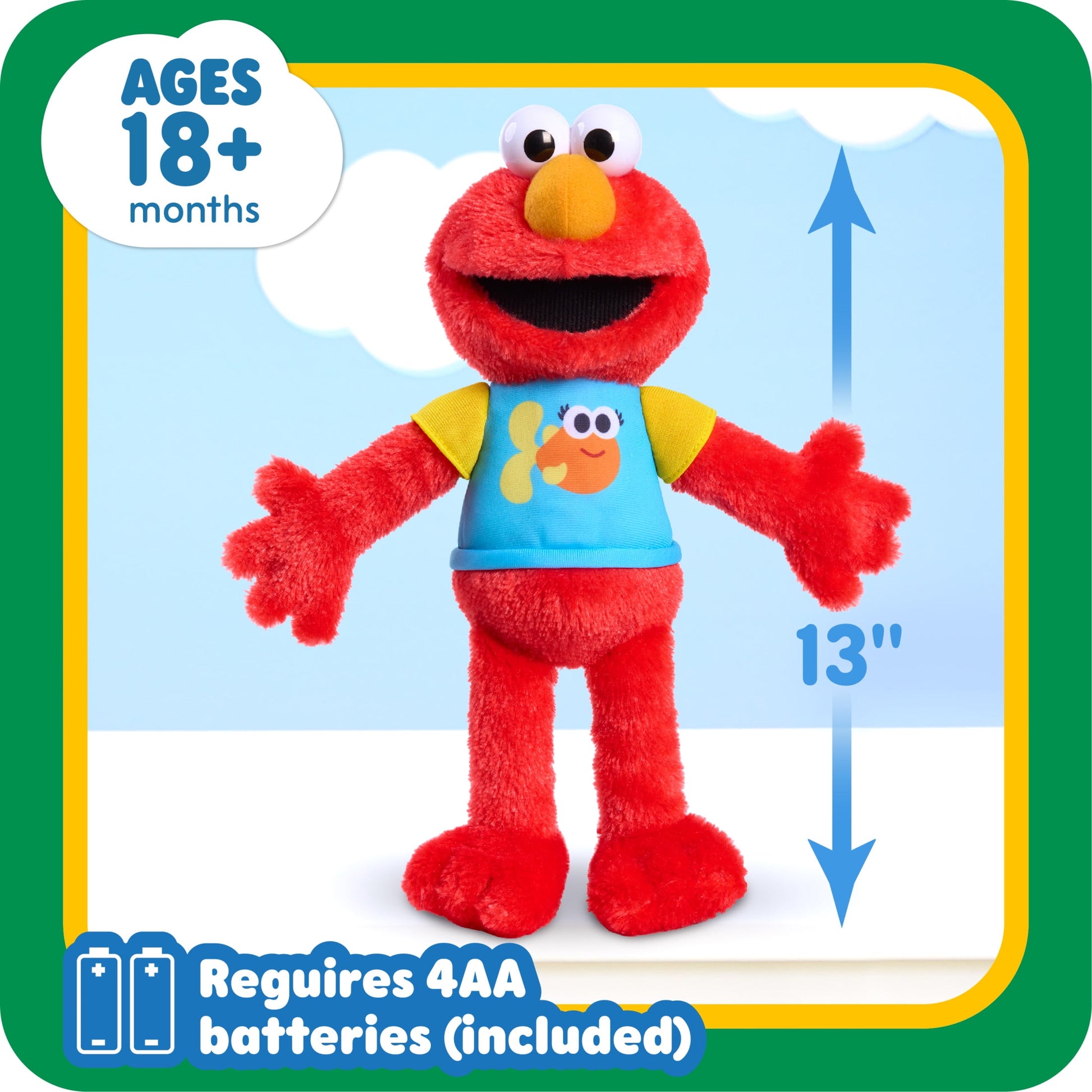 Sing-Along Plush Elmo Baby and Toddler Toys