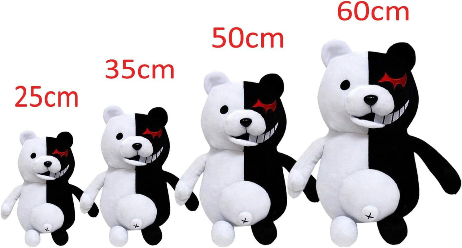 Plush 35Cm 25Cm Plush Black White Bear Anime Stuffed Plush Toy