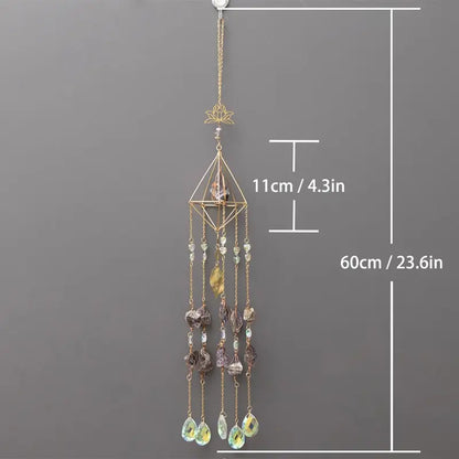 Room Decor Artificial Crystal Light Catcher, Hanging Wind Chime, Window Light Catchers, Creative Light Catcher for Outdoor & Indoor Decoration, Durable Hanging Decor