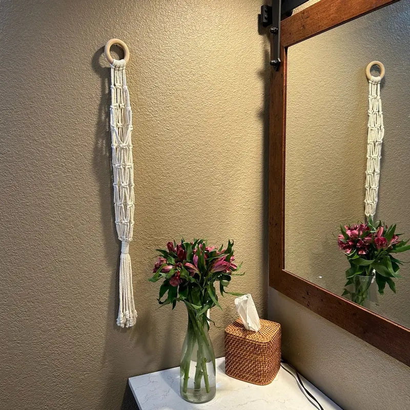 Macrame Wall Flower Vase Holder Wall Hanging