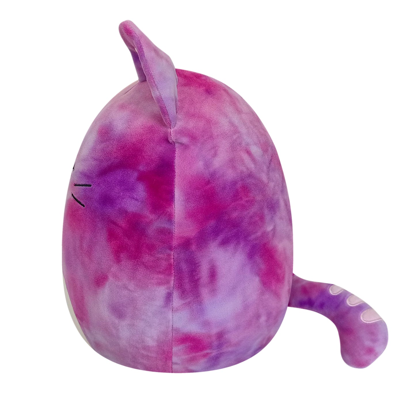 14" Tie-Dye Pink Cat - Caeli, the Stuffed Animal Plush Toy