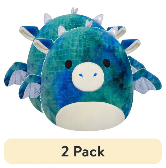 (2 Pack)  14" Blue Dragon - Dominic, the Stuffed Animal Plush Toy