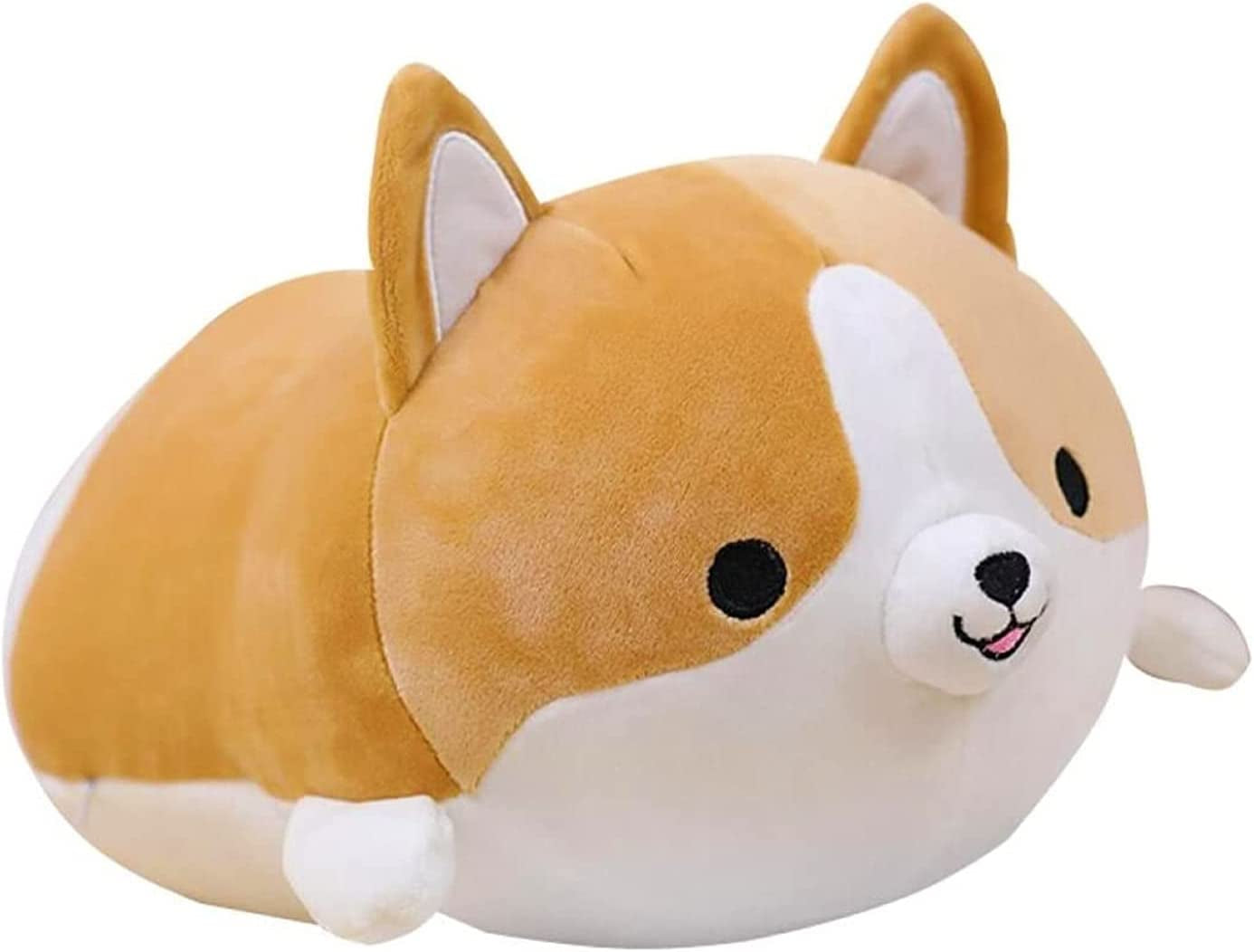 13.7”/35Cm Corgi Plush Cute Pillow Dog Plush Kawaii Plush Cute Stuffed Animal Plush Pillows Corgi Stuffed Animal Plush Dog,Stuffed Animals for Girls Birthday,Brown