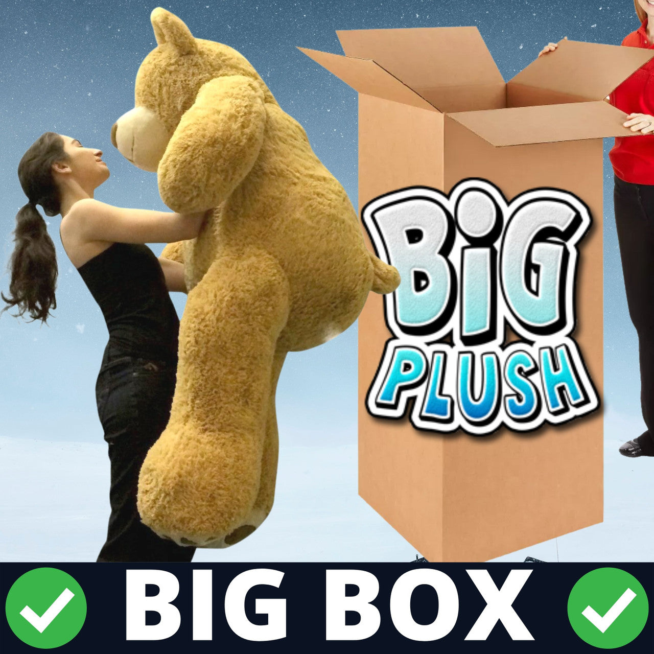 Giant 5 Foot Teddy Bear 60 Inches Soft  Valentines Day Gift, Huge and Fully-Stuffed, Heart on Chest to Express Love, Huge Stuffed Animal in Big Box Ready to Hug